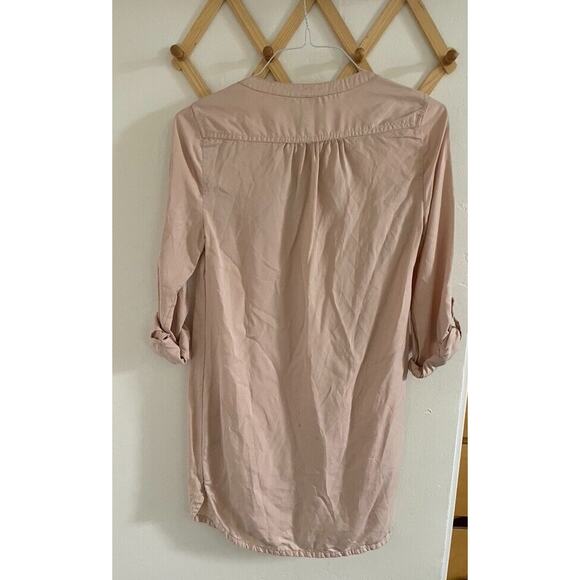 Express Dress Women's XS Pale Blush Pink Long Sleeve Convertible Mini - Picture 5 of 8